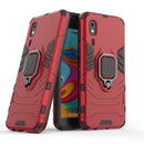 PC + TPU Shockproof Protective Case for Galaxy A2 Core, with Magnetic Ring Holder (Red)