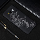 Lotus Pond Painted Pattern Soft TPU Case for Galaxy S8+
