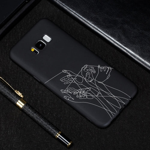 Five Hands Painted Pattern Soft TPU Case for Galaxy S8+