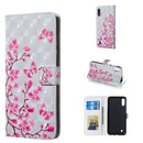 Butterfly Love Flower Pattern 3D Horizontal Flip Leather Case for Galaxy M10, with Holder & Card Slots & Photo Frame & Wallet