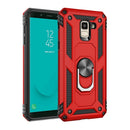 Armor Shockproof TPU + PC Protective Case for Galaxy J6 (2018), with 360 Degree Rotation Holder(Red)