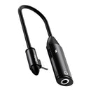 TOTUDESIGN EAUC-21 Revial Series 8 Pin Male to 8 Pin + 3.5mm Female 2 in 1 Mini Portable Audio & Charging Adapter