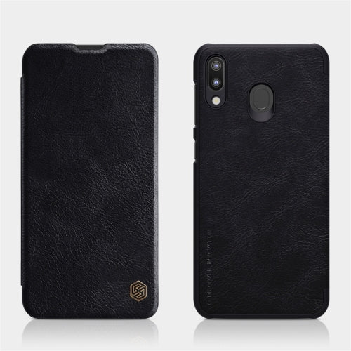 NILLKIN Crazy Horse Texture Horizontal Flip Leather Case for Galaxy M20, with Card Slot (Black)