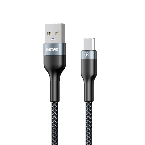 REMAX RC-064a Sury 2 Series 1m 2.4A USB to USB-C / Type-C Fast Charging Data Cable(Black)