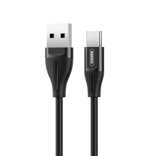 REMAX RC-075a 1m 2.1A USB to USB-C / Type-C Jell Data Cable (Black)
