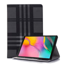 Plaid Texture Horizontal Flip Leather Case for Galaxy Tab S5e 10.5 T720 / T725, with Holder & Card Slots & Wallet (Grey)