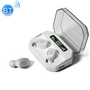 M8 Bluetooth 5.0 TWS Touch Digital Display True Wireless Bluetooth Earphone with Charging Box(White)