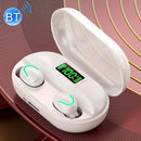 T2 Bluetooth 5.0 TWS Touch Digital Display True Wireless Bluetooth Earphone with Charging Box(White)