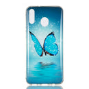 Butterfly Pattern Noctilucent TPU Soft Case for Galaxy M20