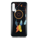 Feather Wind Chime Pattern Noctilucent TPU Soft Case for Galaxy A70
