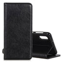 Magnetic Retro Crazy Horse Texture Horizontal Flip Leather Case for Galaxy A50, with Holder & Card Slots & Photo Frame (Black)