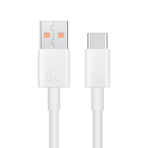 Original Huawei CC790 USB Type-A to USB-C / Type-C Interface 6A Data Cable, Cable Length: 1m(White)