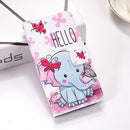 Butterfly Elephant Pattern Colored Drawing Horizontal Flip Leather Case for Galaxy A30, with Holder & Card Slots & Wallet & Lanyard