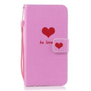 Heart Pattern Horizontal Flip Leather Case for Galaxy A30, with Holder & Card Slots & Wallet