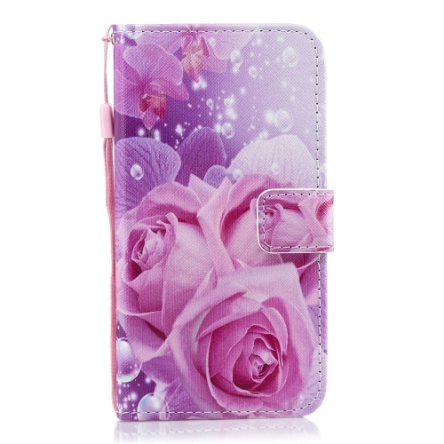 Rose Pattern Horizontal Flip Leather Case for Galaxy A8s (2018), with Holder & Card Slots & Wallet