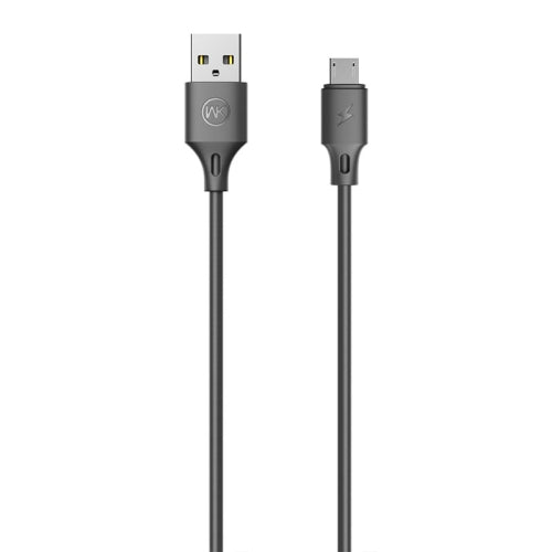 WK WDC-092 2m 2.4A Max Output Full Speed Pro Series USB to Micro USB Data Sync Charging Cable(Black)