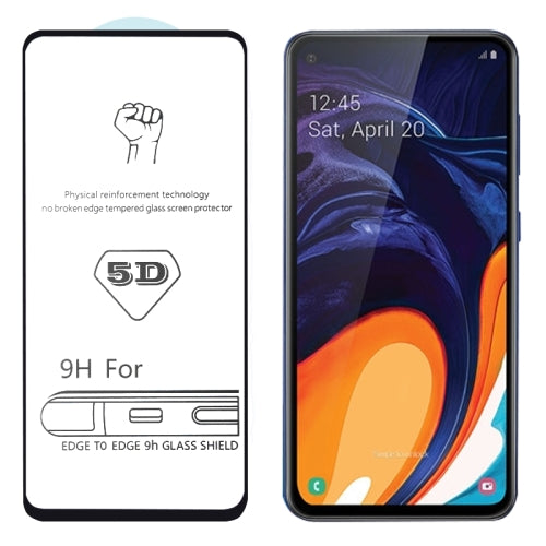 9H 5D Full Glue Full Screen Tempered Glass Film for Galaxy A60