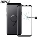25 PCS For Galaxy S9 0.33mm 9H Surface Hardness 3D Curved Edge Anti-scratch Full Screen HD Fully Adhesive Glass Screen Protector (Black)