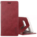 GOOSPERY BLUE MOON FLIP Series Crazy Horse Texture Horizontal Flip Leather Case for Galaxy S10+, with Holder & Card Slots & Wallet (Wine Red)