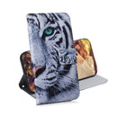 Tiger Pattern Coloured Drawing Horizontal Flip Leather Case for Galaxy A70, with Holder & Card Slots & Wallet