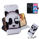 Panda Pattern Coloured Drawing Horizontal Flip Leather Case for Galaxy M30, with Holder & Card Slots & Wallet