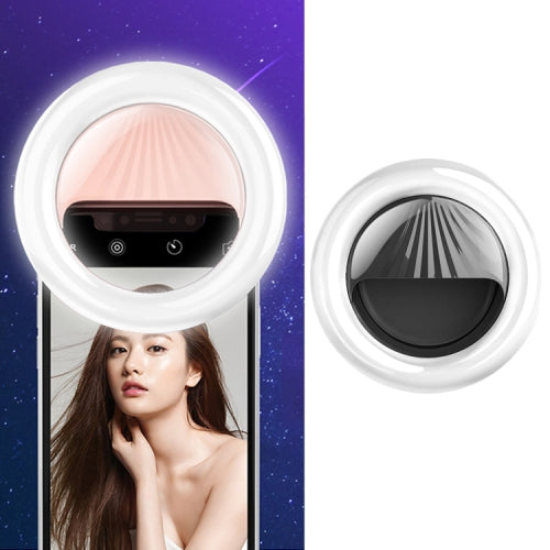 RK34 Rechargeable Beauty Selfie Light Selfie Clip Flash Fill Light (Black)