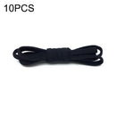 10 PCS Stretch Spandex Non Binding Elastic Shoe Laces (Black)