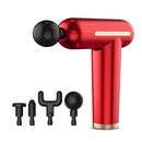 USB Charging Three-speed Vibration Adjustable Mini Fascia Gun Electric Massage Gun Full Body Massager(Red)