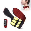 6-head Cervical Spine Shoulder Massager Electric Pulse Home Intelligent Neck Protector, Intelligent Voice Remote Control Style (Red)