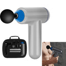 6 Gears Mini Fascia Gun Massage Gun Electric Fitness Massager, Specification: Key File, with Bag (Silver)