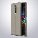 Litchi Texture TPU Shockproof Case for Sony Xperia XZ4 / Xperia 1 (Grey)