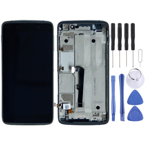 LCD Screen and Digitizer Full Assembly with Frame for Alcatel One Touch Idol 4 LTE / 6055(Black)
