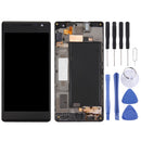 LCD Screen and Digitizer Full Assembly with Frame for Nokia Lumia 735 (Black)
