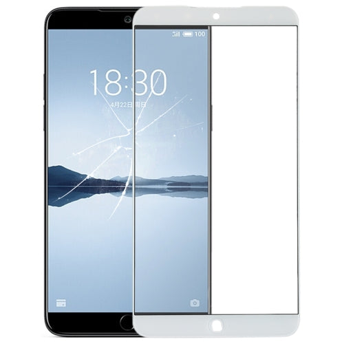 Front Screen Outer Glass Lens for Meizu 15 Plus(White)