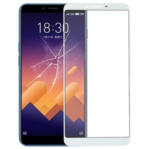 Front Screen Outer Glass Lens for Meizu E3(White)