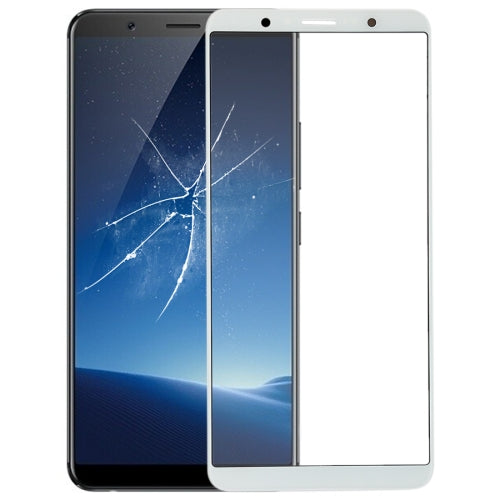 Front Screen Outer Glass Lens for Vivo X20(White)