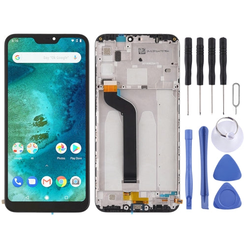 LCD Screen and Digitizer Full Assembly with Frame for Xiaomi Redmi 6 Pro / A2 Lite(Black)