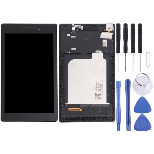 LCD Screen and Digitizer Full Assembly with Frame for Lenovo Tab 2 A7-10 (Black)