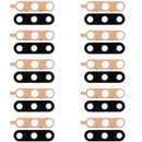 10 PCS Back Camera Lens for LG V40 ThinQ (Black)