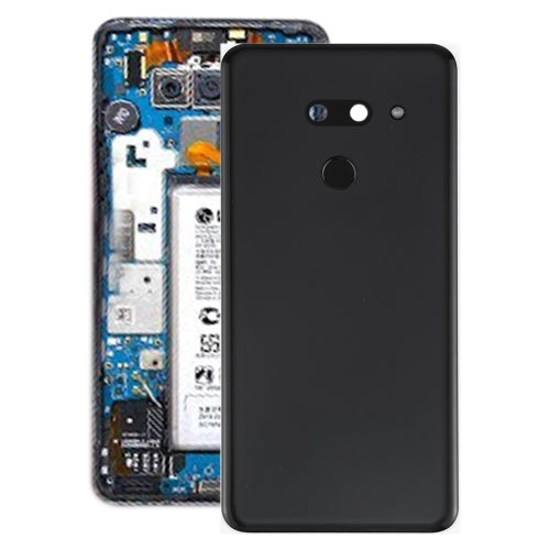Battery Back Cover with Camera Lens & Fingerprint Sensor for LG G8 ThinQ / LMG820QM7 LM-G820UMB LMG820UM1 (US Version)(Black)