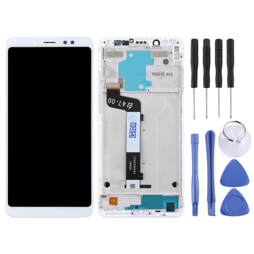 LCD Screen and Digitizer Full Assembly with Frame for Xiaomi Redmi Note 5 / Note 5 Pro(White)