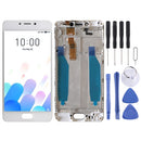 LCD Screen and Digitizer Full Assembly with Frame for Meizu Meilan A5 / M5c (White)