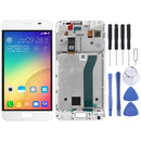 LCD Screen and Digitizer Full Assembly with Frame for ASUS ZenFone Pegasus 4A ZB500TL X00KD (White)