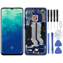 AMOLED Material LCD Screen and Digitizer Full Assembly with Frame for ZTE Axon 10 Pro (4G Version) (Blue)