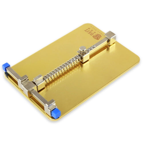 BST- 001C Stainless Steel Circuit Board soldering desoldering PCB Repair Holder Fixtures Cell Phone Repair Tool(Gold)