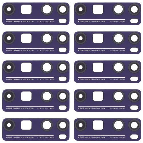 10 PCS Back Camera Lens for Huawei Nova 7 Pro 5G (Purple)