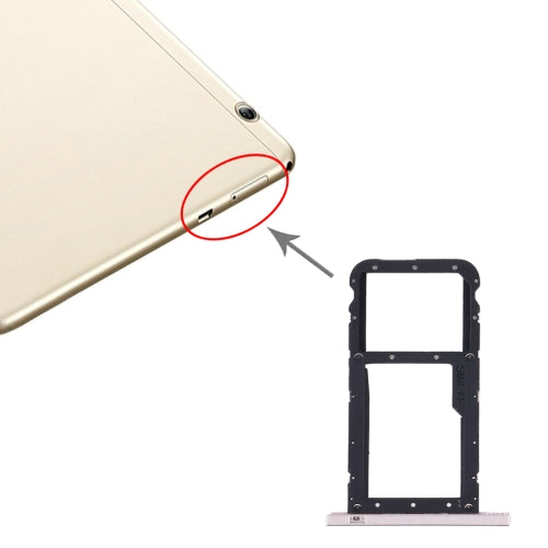SIM Card Tray + Micro SD Card Tray for Huawei Honor Play Pad 2(9.6 inch)(Gold)