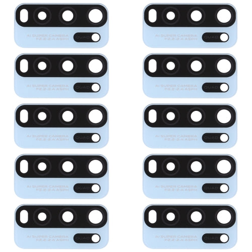 10 PCS Back Camera Lens for Vivo Y50 (Baby Blue)