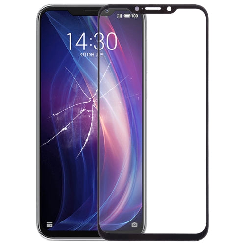 Front Screen Outer Glass Lens for Meizu X8 (Black)