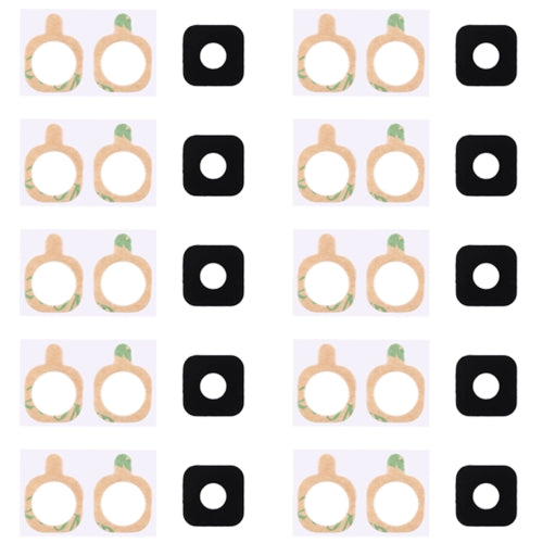 10 PCS Back Camera Lens Cover with Sticker for Galaxy S6 Active / G890